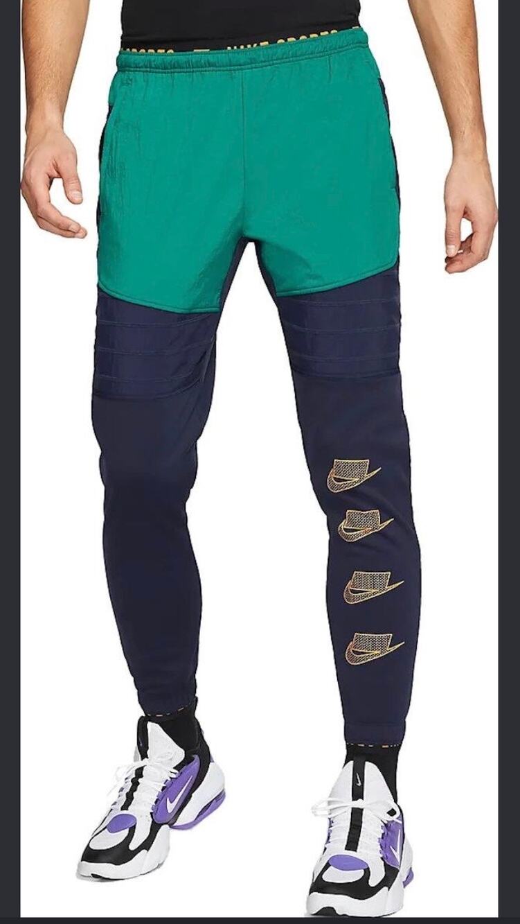 Nike Multi-Color Contrast Panel Athletic Jogger Pants XL